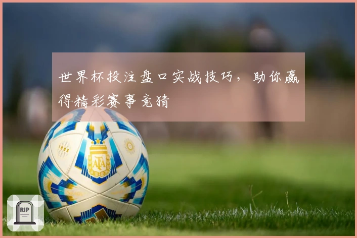 世界杯投注盘口实战技巧，助你赢得精彩赛事竞猜